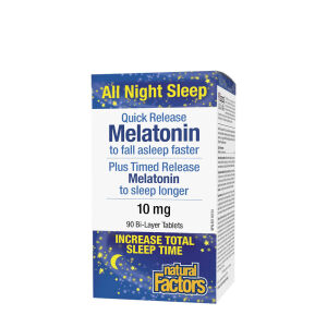 Natural Factors Melatonin Quick Release Plus Timed Release 10 mg (90 tablet) - Viking Supplements