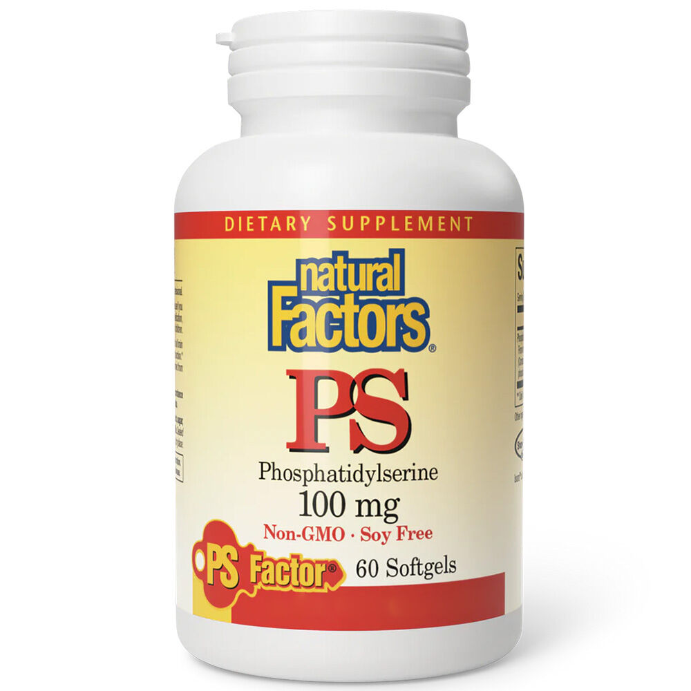 Natural Factors PS fosfatidilserin 100 mg, 60 mehkih kapsul – Viking Supplements