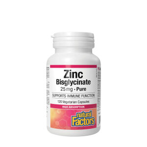 Natural Factors Cinkov bisglicinat 25 mg (120 kapsul) – Viking Supplements