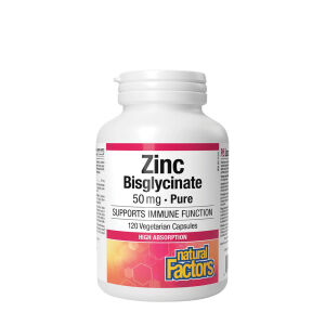 Natural Factors Cinkov bisglicinat 50 mg (120 kapsul) – Viking Supplements