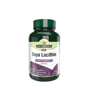 Natures Aid sojin lecitin 1200 mg (90 mehkih kapsul) - Viking Supplements