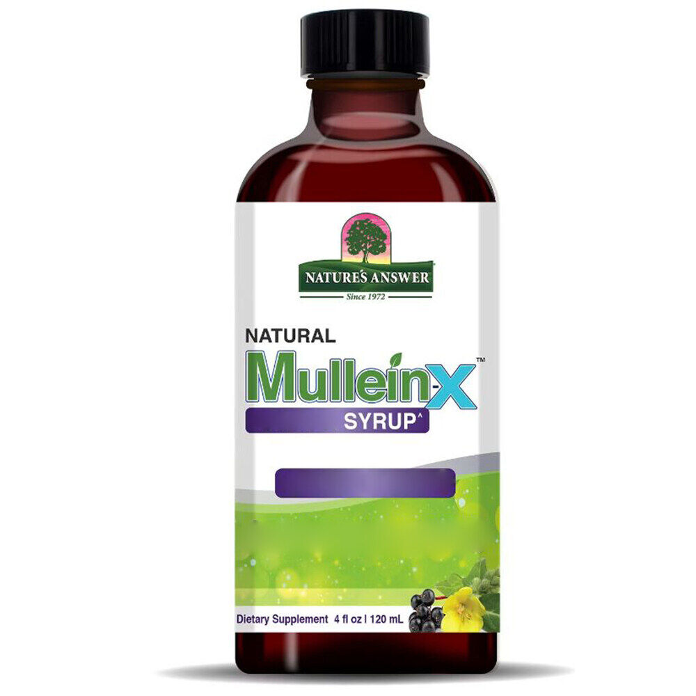 Nature's Answer Mullein-X sirup proti kašlju 4 oz (120 ml) - Viking Supplements
