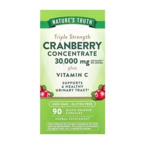 Nature's Truth – koncentrat brusnic s trojno močjo in vitaminom C – 90 kapsul – Viking Supplements