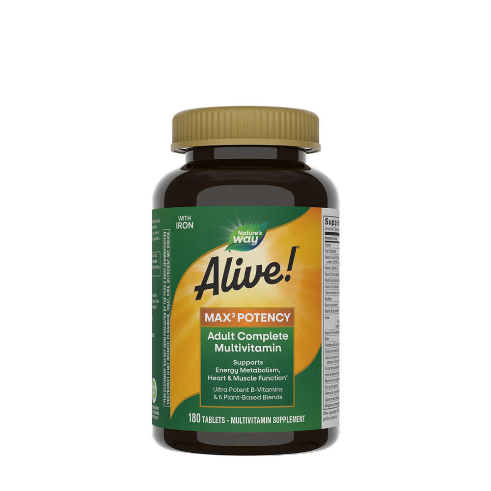 Natures Way Alive!® Max3 Potency Multivitamin (180 tablet) - Viking Supplements