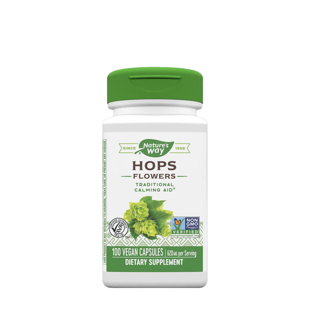 Natures Way Hops Flowers (100 kapsul) - Viking Supplements