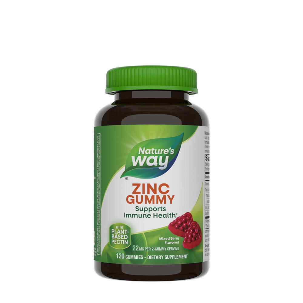 Natures Way gumi bonboni s cinkom (120 gumi bonbonov)