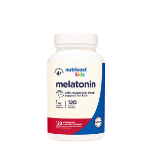 Nutricost otroške gumi bonbonke z melatoninom (120 gumi bonbonk)