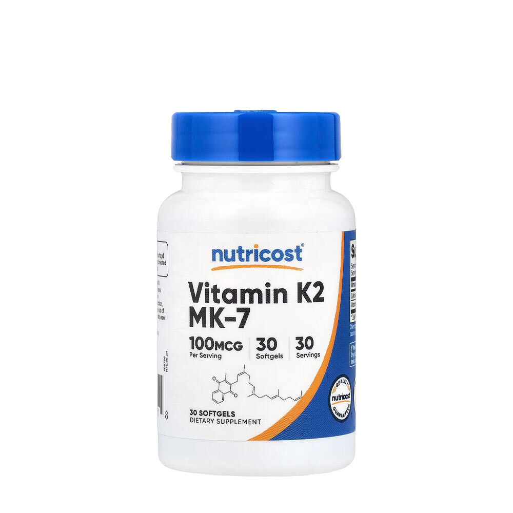 Nutricost Vitamin K2 MK-7 (30 mehkih kapsul) - Viking Supplements