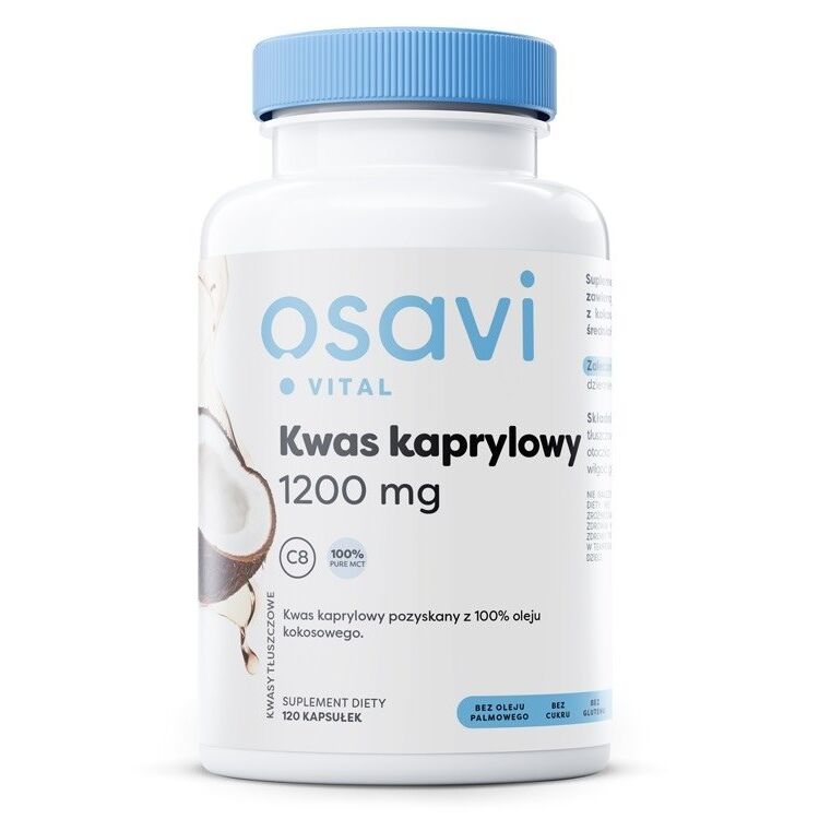 OSAVI Kaprilna kislina 600 mg (120 kapsul) - Viking Supplements