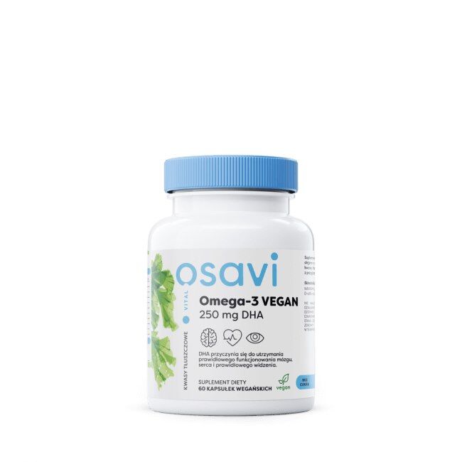 OSAVI Omega-3 VEGAN 250 mg DHA (60 kapsul) - Viking Supplements