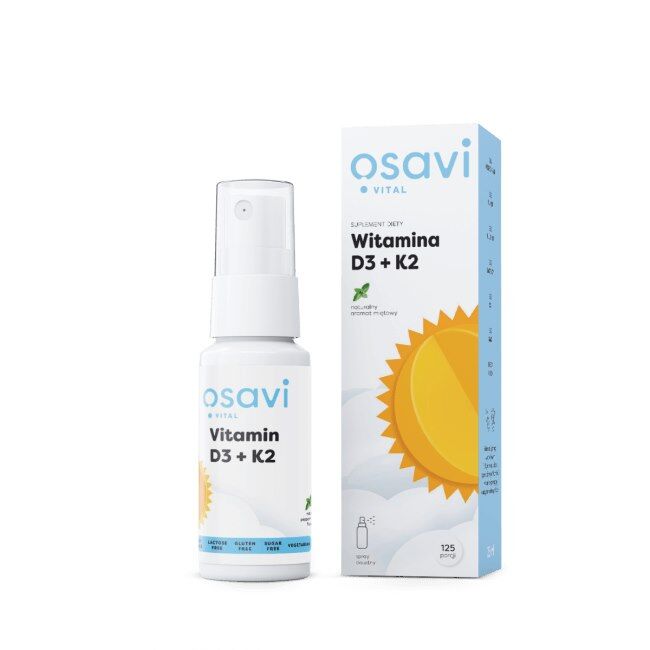 OSAVI Vitamin D3 + K2 sprej za usta