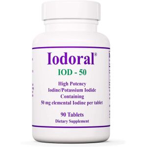 Optimox Corporation Iodoral (jod in kalijev jodid) 50 mg, 90 tablet – Viking Supplements