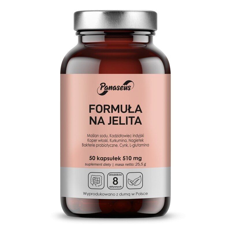 PANASEUS Formula za črevesje (50 kapsul) - Viking Supplements