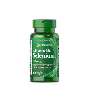 Puritan's Pride Absorbable Selenium 200 mcg (100 mehkih kapsul) - Viking Supplements