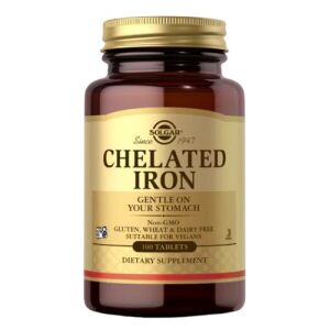 SOLGAR tablete s kelatiranim železom (100 tablet) - Viking Supplements