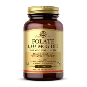 SOLGAR Folat 1333 mcg DFE (800 mcg folne kisline) (250 tablet) - Viking Supplements