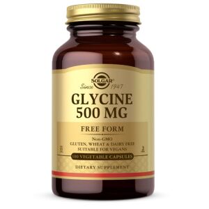 SOLGAR Glicin v prosti obliki (100 kapsul) - Viking Supplements