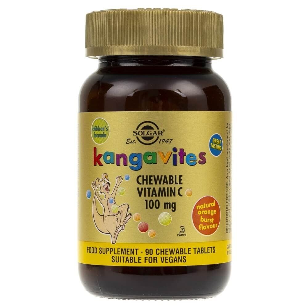 SOLGAR Kangavites v obliki žvečilnih tablet z vitaminom C