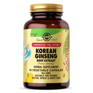 SOLGAR Izvleček korenine korejskega ginsenga SFP (60 kapsul) - Viking Supplements