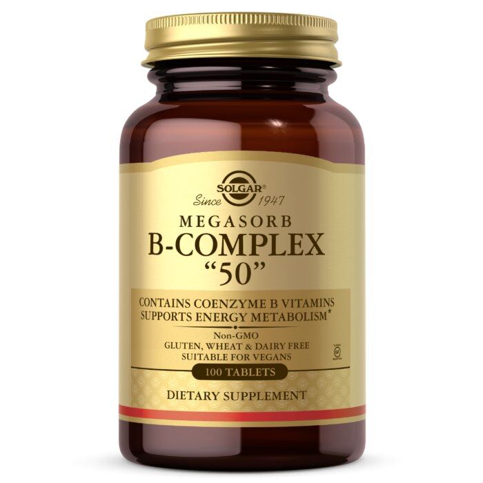 SOLGAR Megasorb B-kompleks 50 (100 tablet) - Viking Supplements