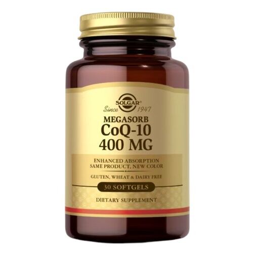 SOLGAR Megasorb CoQ-10 400 mg (60 mehkih kapsul) - Viking Supplements