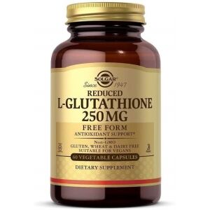 SOLGAR L-glutation v redukcijski obliki 250 mg (60 kapsul) - Viking Supplements