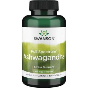 SWANSON Ashwagandha 450 mg, 100 kapsul – Viking Supplements