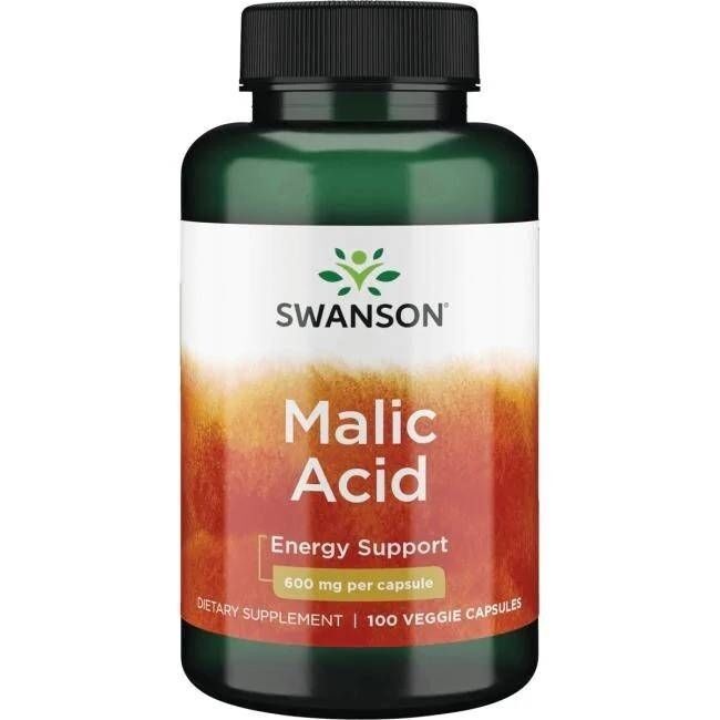 SWANSON Jabolčna kislina 600 mg, 100 kapsul – Viking Supplements