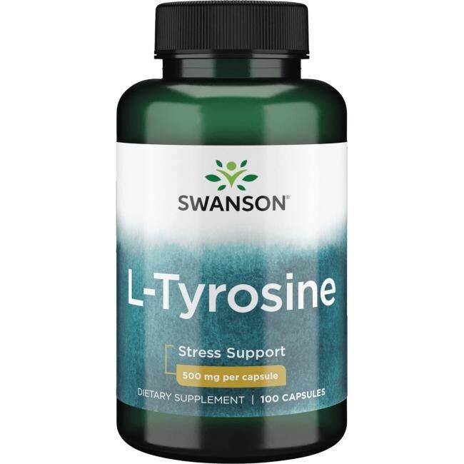 SWANSON L-tirozin 500 mg, 100 kapsul – Viking Supplements