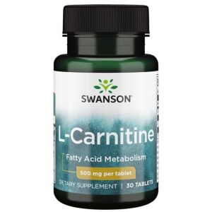SWANSON L-karnitin 500 mg, 30 tablet – Viking Supplements