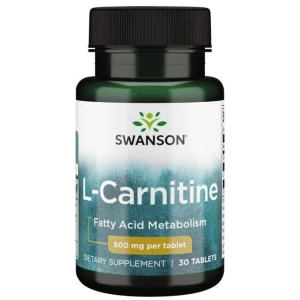SWANSON L-karnitin 500 mg, 30 tablet – Viking Supplements