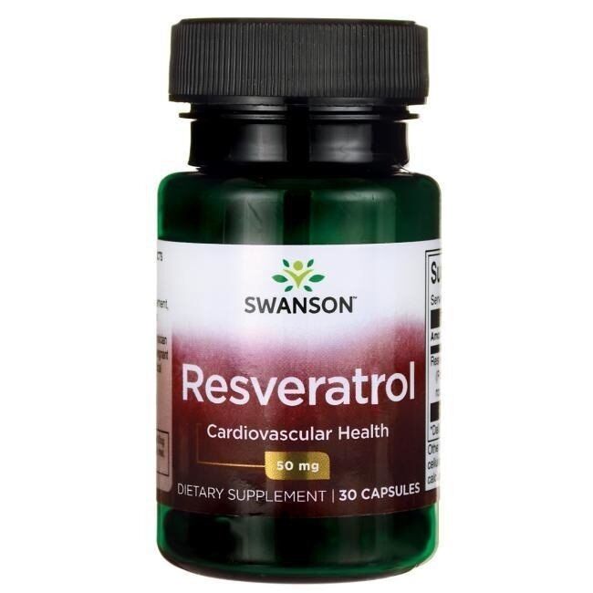 SWANSON Resveratrol 50 mg, 30 kapsul – Viking Supplements