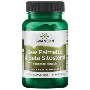 SWANSON Saw Palmetto + beta-sitosterol 30 kapsul – Viking Supplements