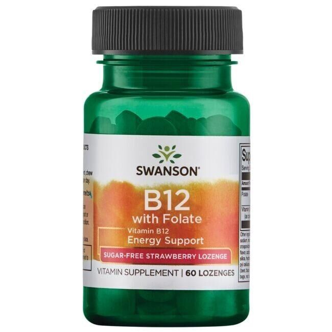 SWANSON Vitamin B-12 + folna kislina, 60 tablet – Viking Supplements