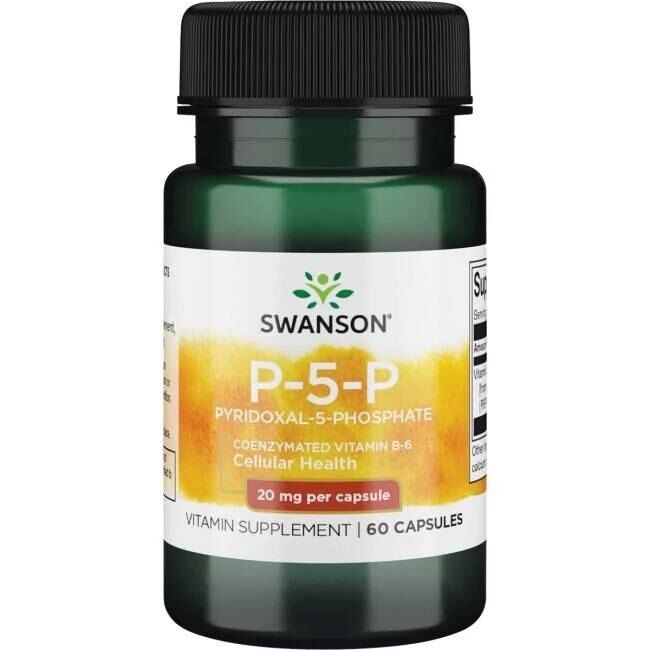 SWANSON Vitamin B-6 20 mg, 60 kapsul – Viking Supplements