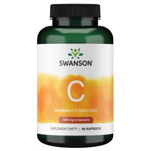 SWANSON Vitamin C 1000 + divja vrtnica 90 kapsul - Viking Supplements