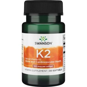 SWANSON Naravni vitamin K2 100 mcg, 30 kapsul – Viking Supplements