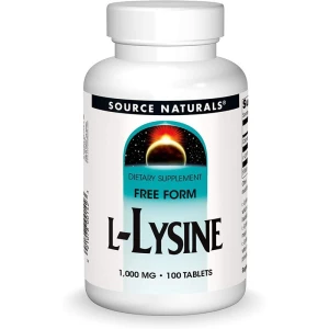 Source Naturals L-lizin 1000 mg, 100 tablet – Viking Supplements