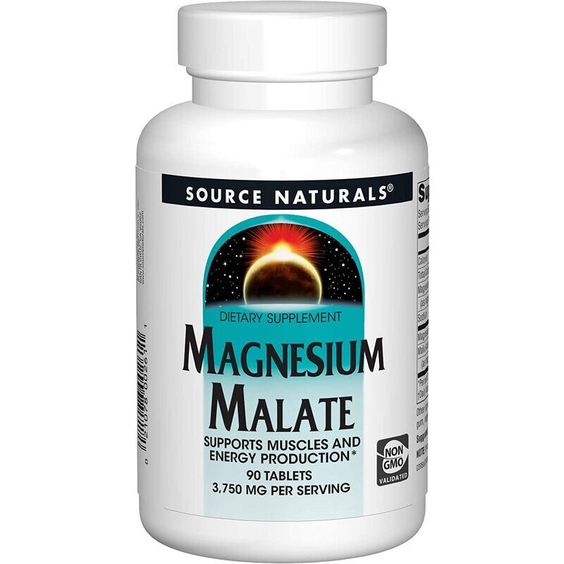 Source Naturals magnezijev malat 1250 mg, 90 tablet – Viking Supplements