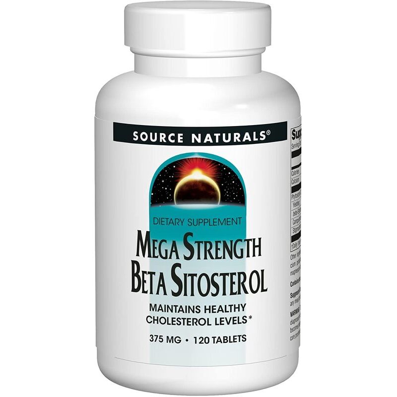 Source Naturals Mega Strength Beta Sitosterol 375 mg, 120 rastlinskih tablet – Viking Supplements