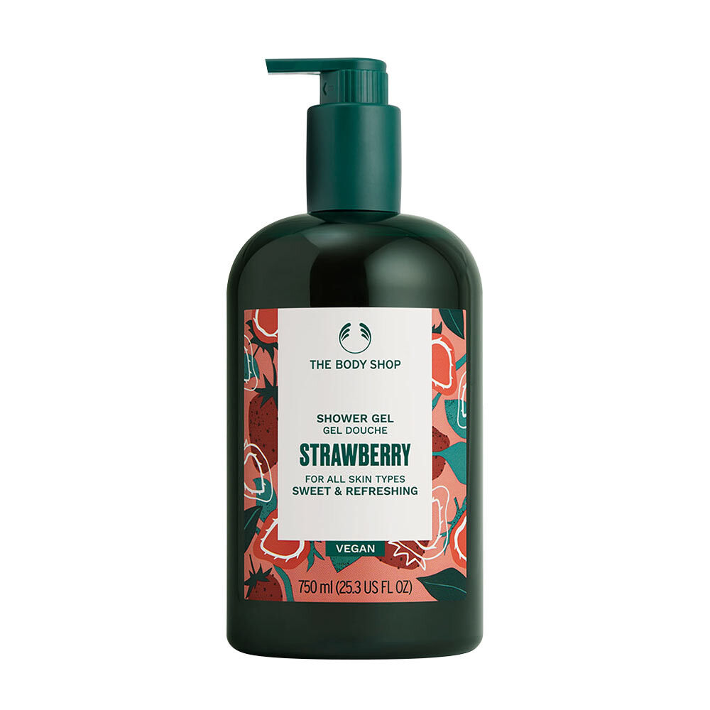 Veganski gel za tuširanje z okusom jagod The Body Shop (750 ml) – Viking Supplements