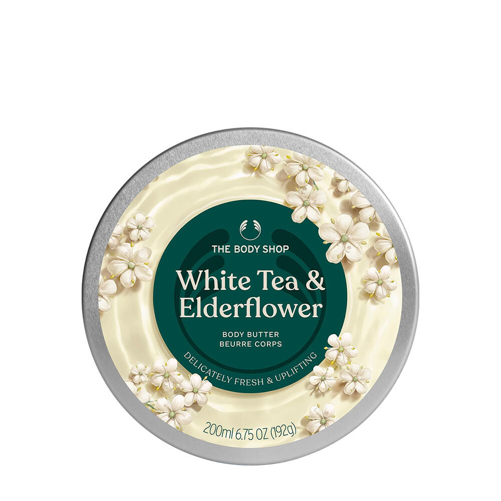 The Body Shop: Maslo za telo z belim čajem in cvetovi bezga (200 ml) – Viking Supplements