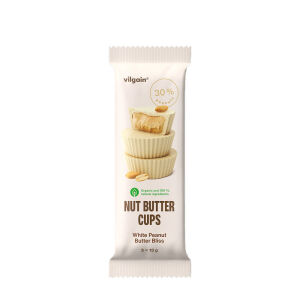 Vilgain Bio Nut Butter Cups – belo arašidovo maslo »Bliss« (39 g) – Viking Supplements