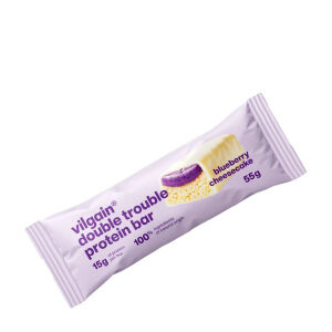 Vilgain Double Trouble beljakovinski batonček z okusom borovničevega sirovega peciva (55 g) - Viking Supplements