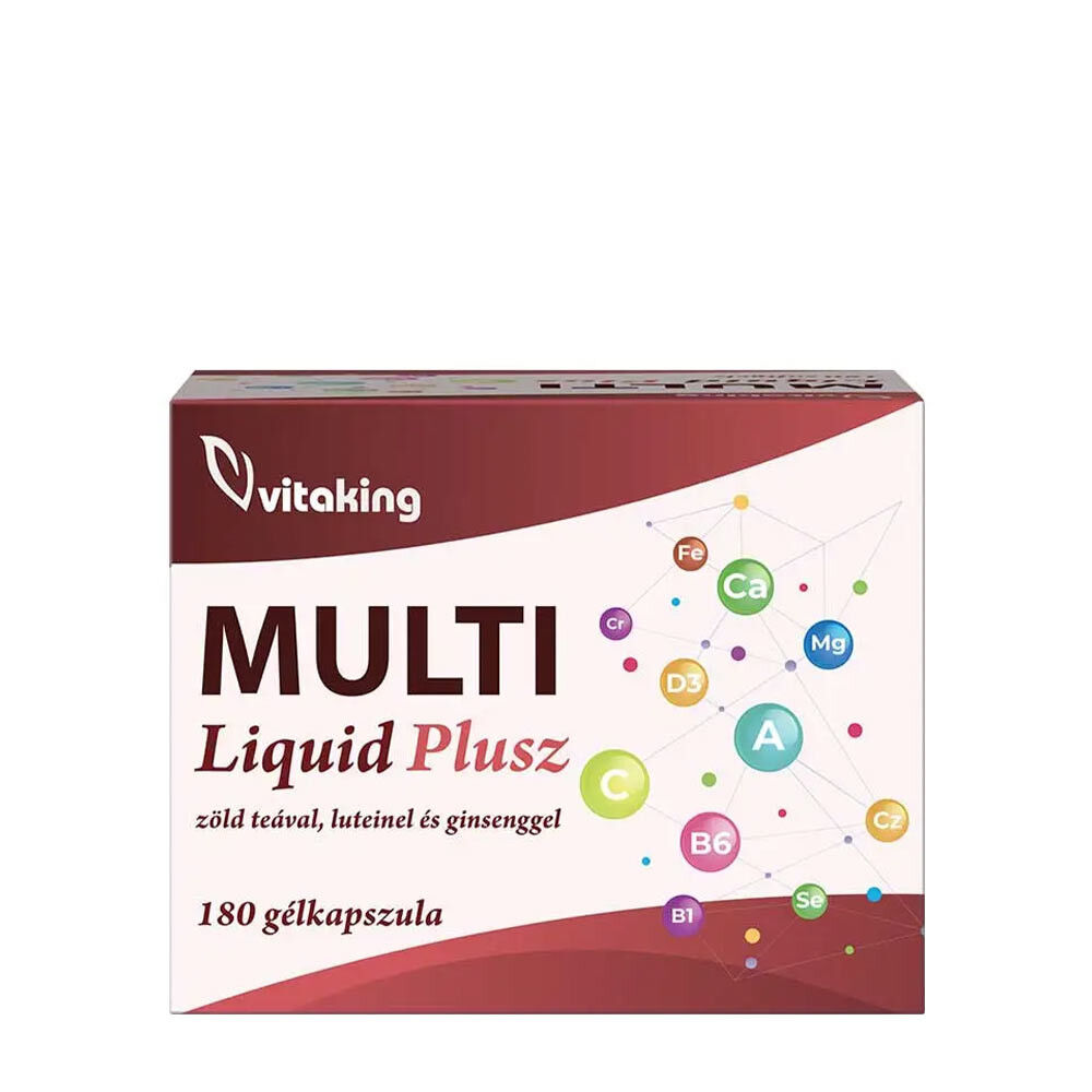 Vitaking Multi Liquid Plusz multivitamin (180 mehkih kapsul) - Viking Supplements