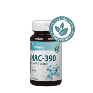 Vitaking NAC-390 (N-acetil-L-cistein) 390 mg (60 kapsul) - Viking Supplements