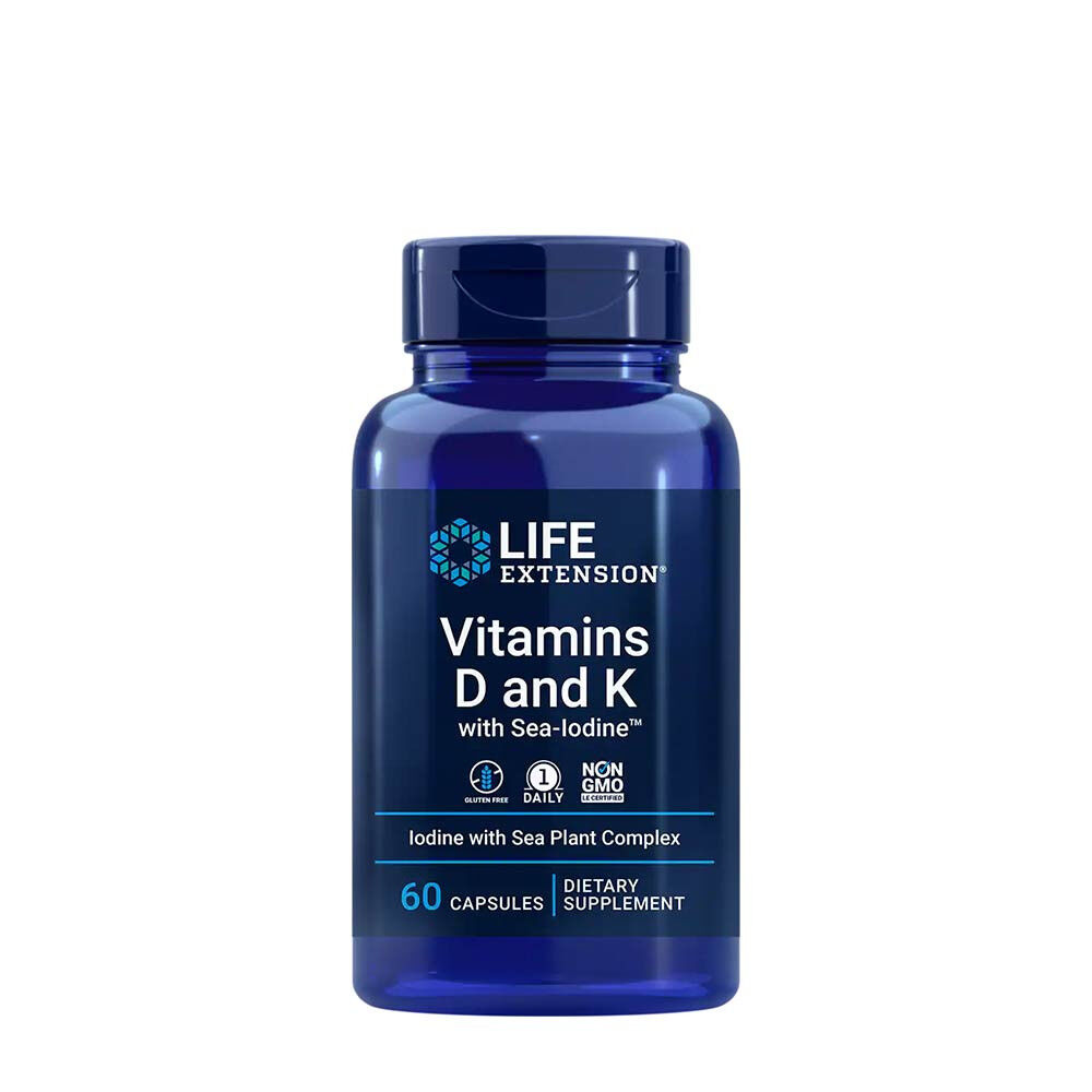 Vitamini D in K z morskim jodom – 60 kapsul – Viking Supplements