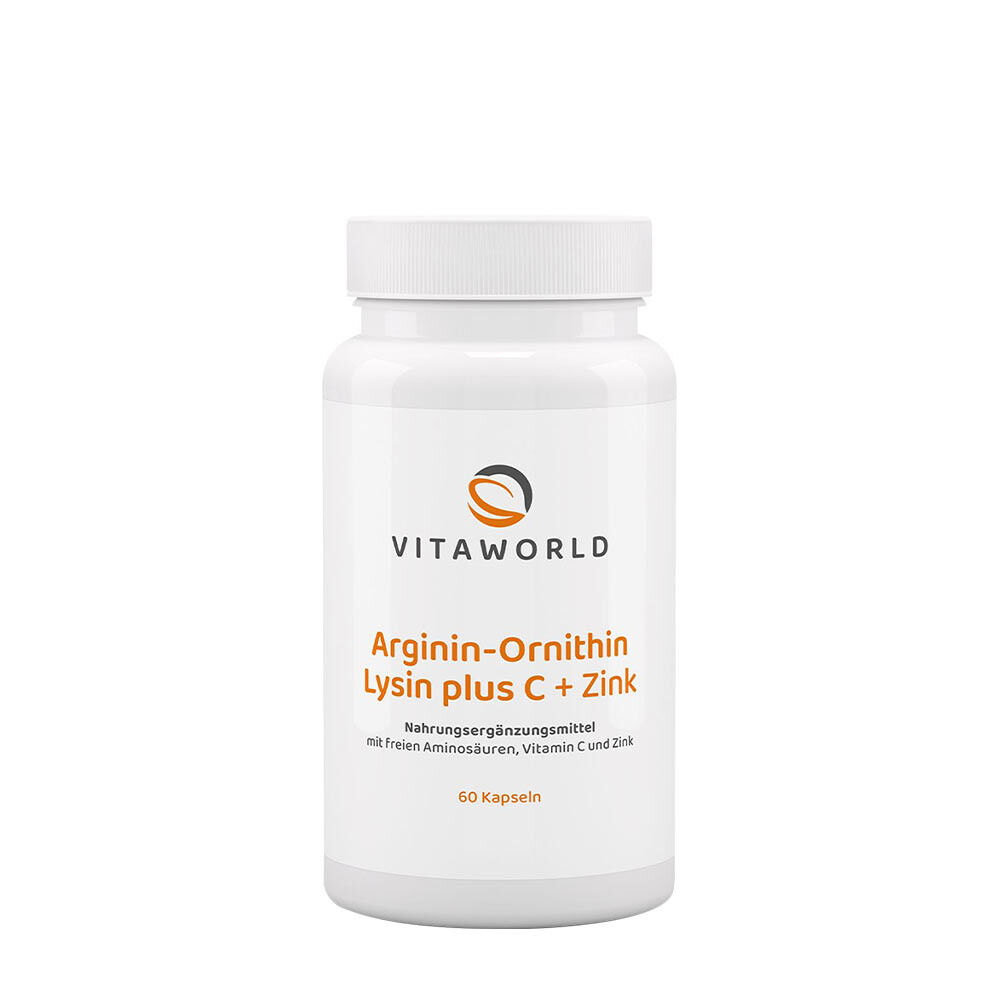 Vitaworld Arginin-ornitin-lizin + C + cink (60 kapsul) - Viking Supplements