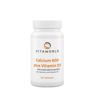 Vitaworld Kalcij 600 z vitaminom D3 (60 tablet) - Viking Supplements
