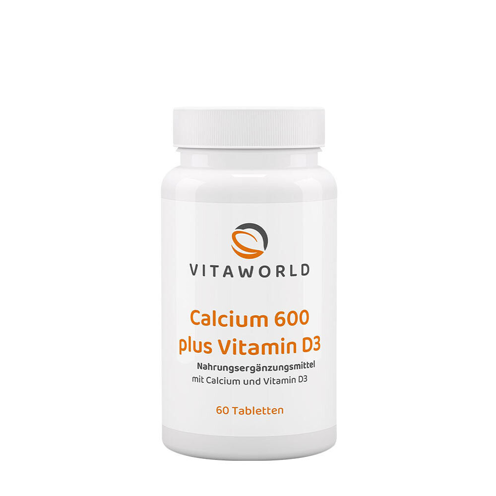 Vitaworld Kalcij 600 z vitaminom D3 (60 tablet) - Viking Supplements